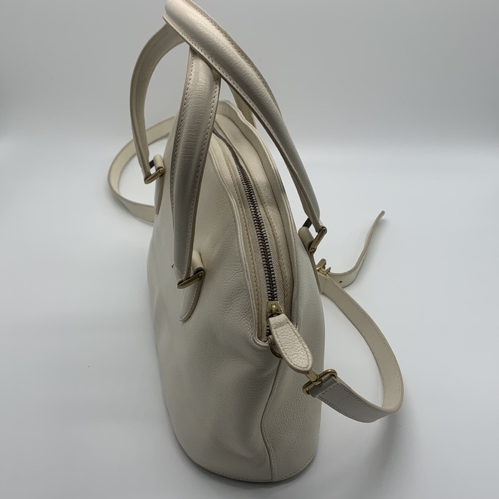 Vintage Coach Classic White Leather Bag - Picture 4 of 16